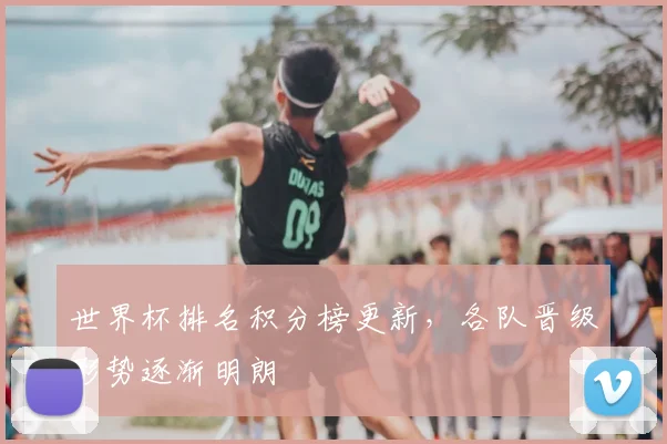 世界杯排名积分榜更新，各队晋级形势逐渐明朗